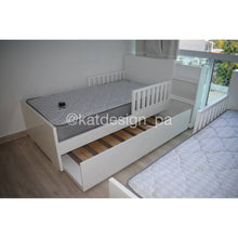 Cargar imagen en el visor de la galería, Cama Twin con auxiliar y organizador deslizable