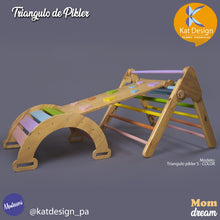 Cargar imagen en el visor de la galería, Triangulo de pikler juego montessori