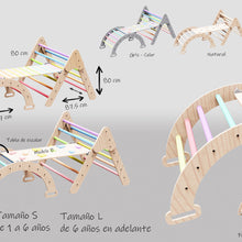 Cargar imagen en el visor de la galería, Triangulo de pikler juego montessori