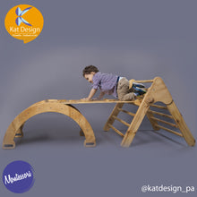 Cargar imagen en el visor de la galería, Triangulo de pikler juego montessori