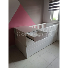 Cargar imagen en el visor de la galería, Cuna convertible a cama twin con axuliar
