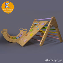 Cargar imagen en el visor de la galería, Triangulo de pikler juego montessori
