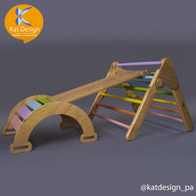 Cargar imagen en el visor de la galería, Triangulo de pikler juego montessori
