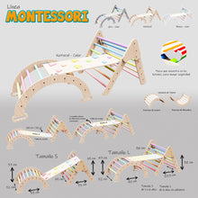 Cargar imagen en el visor de la galería, Triangulo de pikler juego montessori

