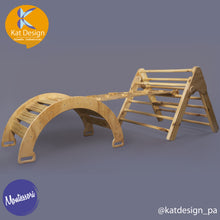 Cargar imagen en el visor de la galería, Triangulo de pikler juego montessori

