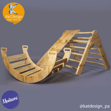 Cargar imagen en el visor de la galería, Triangulo de pikler juego montessori
